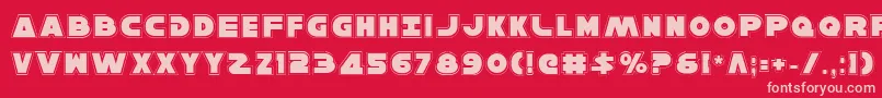 HanSoloPro Font – Pink Fonts on Red Background