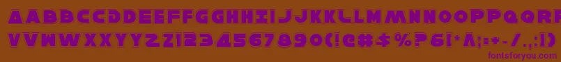 HanSoloPro Font – Purple Fonts on Brown Background