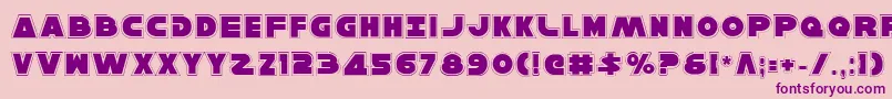 HanSoloPro Font – Purple Fonts on Pink Background