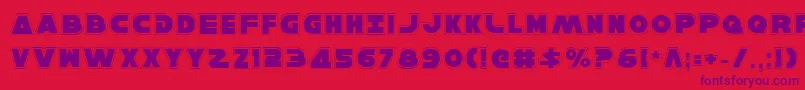 HanSoloPro Font – Purple Fonts on Red Background