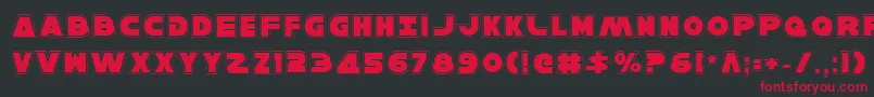 HanSoloPro Font – Red Fonts on Black Background