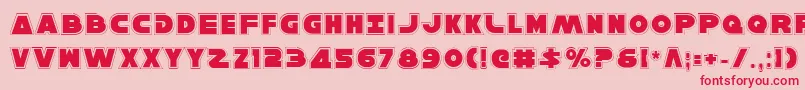HanSoloPro Font – Red Fonts on Pink Background