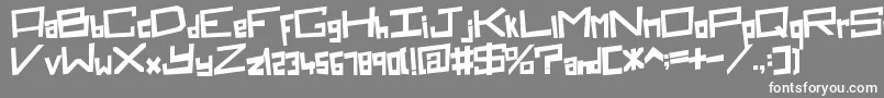 BoxClever Font – White Fonts on Gray Background
