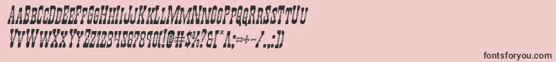 Youngerbrosital Font – Black Fonts on Pink Background