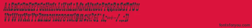 Youngerbrosital Font – Black Fonts on Red Background