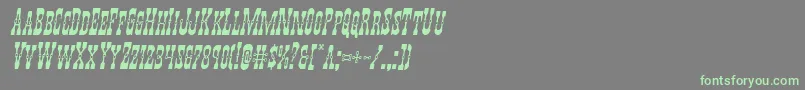 Youngerbrosital Font – Green Fonts on Gray Background