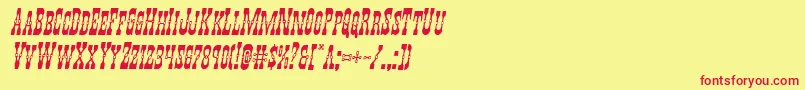 Youngerbrosital Font – Red Fonts on Yellow Background