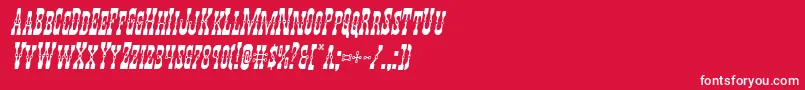 Youngerbrosital Font – White Fonts on Red Background