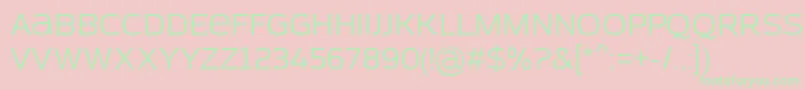 AzoftSans Font – Green Fonts on Pink Background