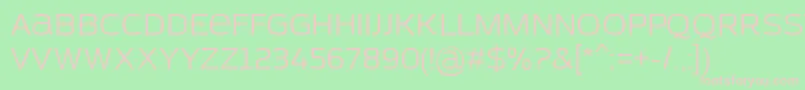 AzoftSans Font – Pink Fonts on Green Background