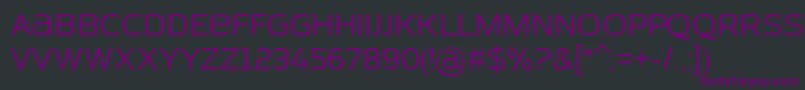 Шрифт AzoftSans – фиолетовые шрифты на чёрном фоне