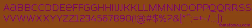 Шрифт AzoftSans – фиолетовые шрифты на коричневом фоне