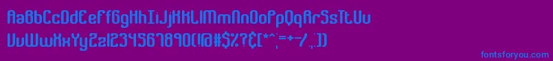 Шрифт GatherBrk – синие шрифты на фиолетовом фоне