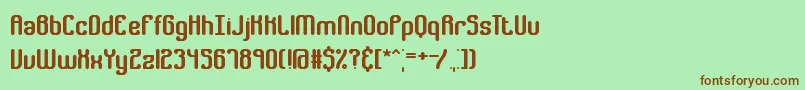 GatherBrk Font – Brown Fonts on Green Background