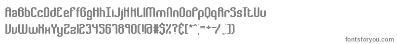 フォントGatherBrk – 白い背景に灰色の文字