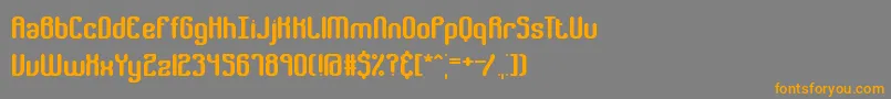 GatherBrk Font – Orange Fonts on Gray Background