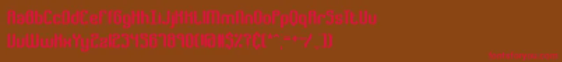 GatherBrk Font – Red Fonts on Brown Background