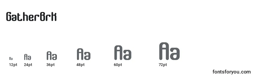 GatherBrk Font Sizes
