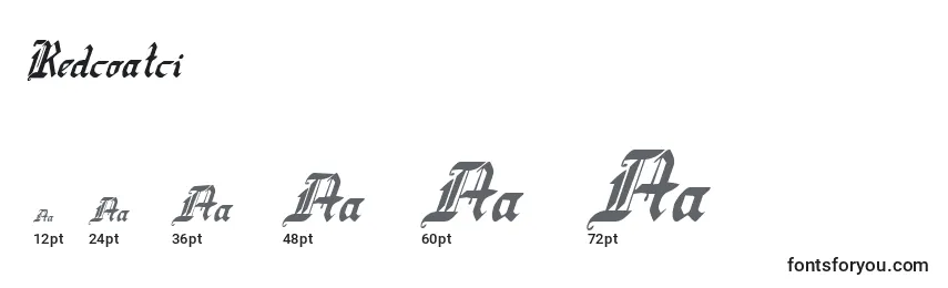 Redcoatci Font Sizes