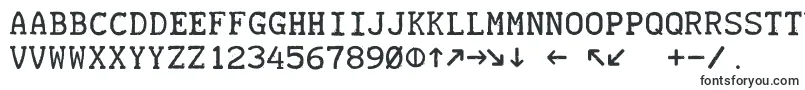 フォントTeletype19451985 – 直線フォント