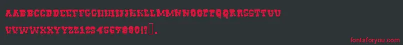 Mejiko Font – Red Fonts on Black Background