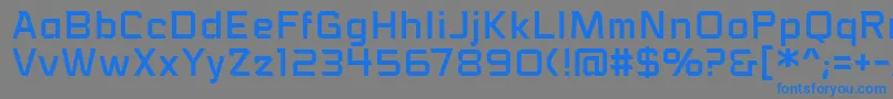 VoiceactivatedbbReg Font – Blue Fonts on Gray Background