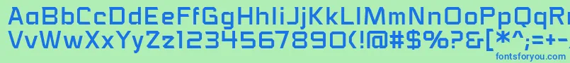 VoiceactivatedbbReg Font – Blue Fonts on Green Background