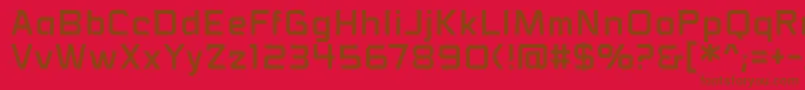 VoiceactivatedbbReg Font – Brown Fonts on Red Background