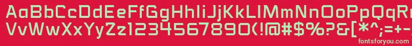 VoiceactivatedbbReg Font – Green Fonts on Red Background