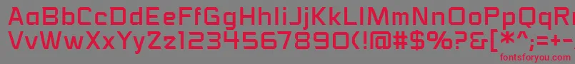 VoiceactivatedbbReg Font – Red Fonts on Gray Background