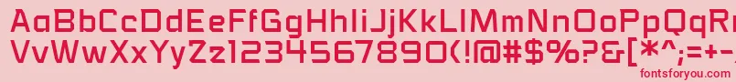 VoiceactivatedbbReg Font – Red Fonts on Pink Background