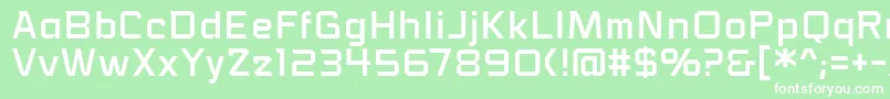 VoiceactivatedbbReg Font – White Fonts on Green Background