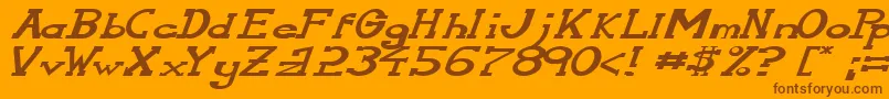 Más sobre la fuente SerifonwideItalic fuente SerifonwideItalic – Fuentes Marrones Sobre Fondo Naranja