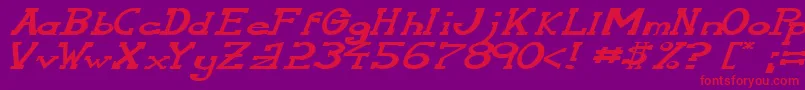 fuente SerifonwideItalic – Fuentes Rojas Sobre Fondo Morado