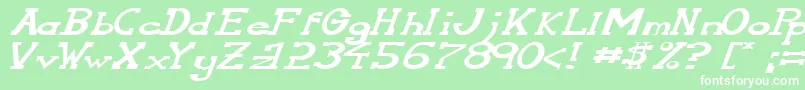 fuente SerifonwideItalic – Fuentes Blancas Sobre Fondo Verde