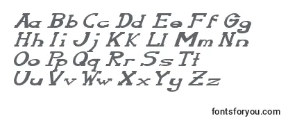 Schriftart SerifonwideItalic
