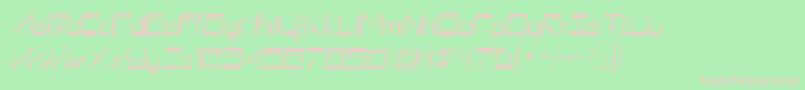 AstronboygauntItalic Font – Pink Fonts on Green Background