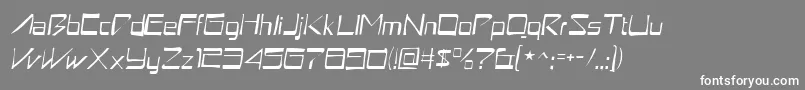 AstronboygauntItalic Font – White Fonts on Gray Background