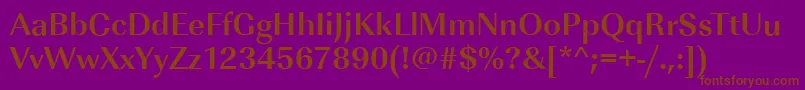 ImperialstdBold Font – Brown Fonts on Purple Background