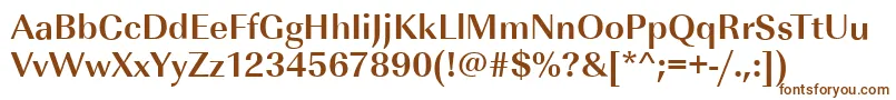 Шрифт ImperialstdBold – коричневые шрифты на белом фоне