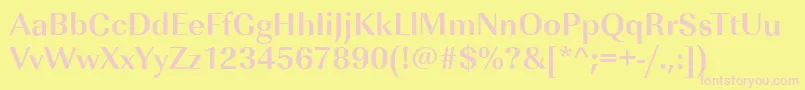 ImperialstdBold Font – Pink Fonts on Yellow Background