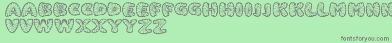 Beiglydemo Font – Gray Fonts on Green Background