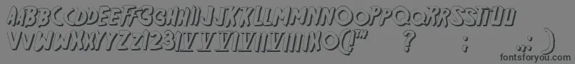 Friday13sh Font – Black Fonts on Gray Background