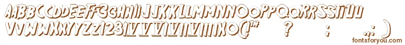 Шрифт Friday13sh – коричневые шрифты на белом фоне