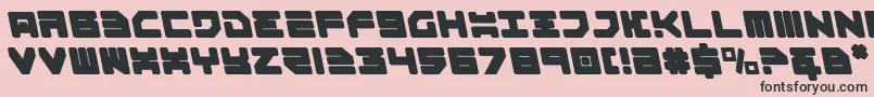 Omega3l Font – Black Fonts on Pink Background