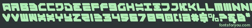 Omega3l Font – Green Fonts on Black Background