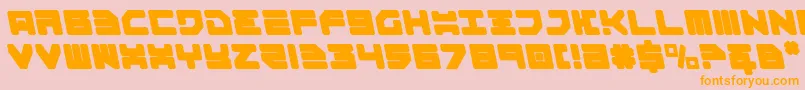 Omega3l Font – Orange Fonts on Pink Background