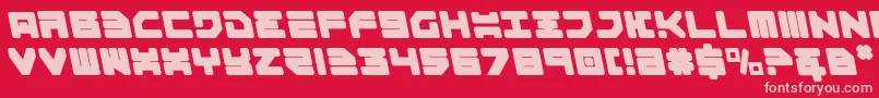 Omega3l Font – Pink Fonts on Red Background