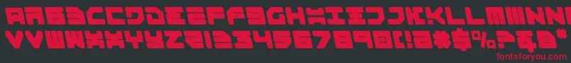 Omega3l Font – Red Fonts on Black Background