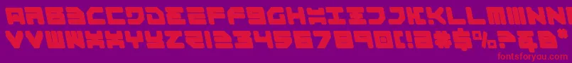 Omega3l Font – Red Fonts on Purple Background